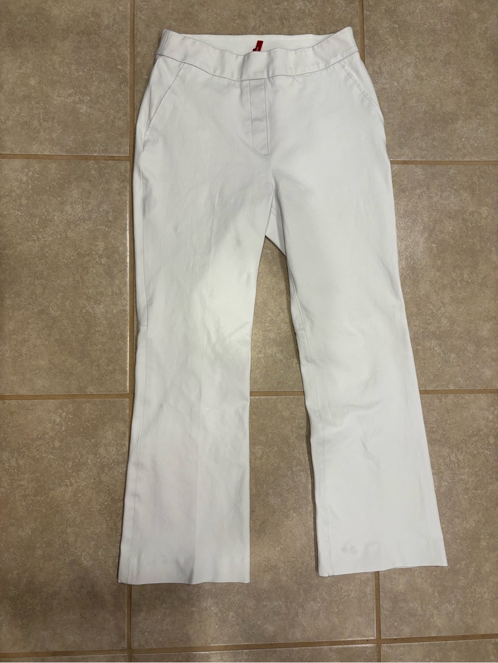 Spanx On-The-Go Kick Flare Pants in Classic White